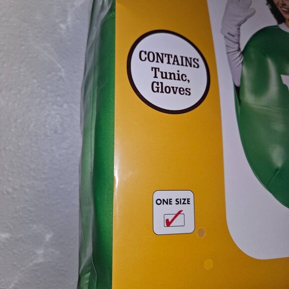 NEW Green M&M's Character Halloween Costume Adult Women's One Size Tunic Gloves - Picture 4 of 5